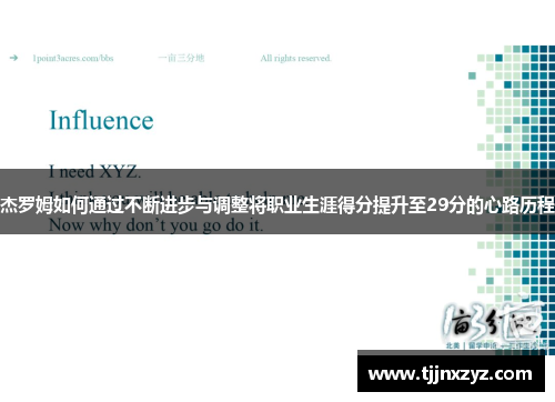 杰罗姆如何通过不断进步与调整将职业生涯得分提升至29分的心路历程